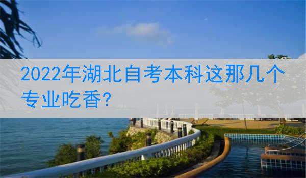 2022年湖北自考本科这那几个专业吃香?