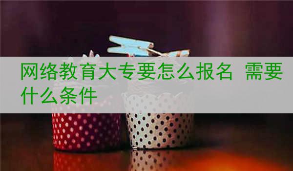 网络教育大专要怎么报名 需要什么条件