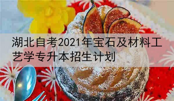 湖北自考2021年宝石及材料工艺学专升本招生计划