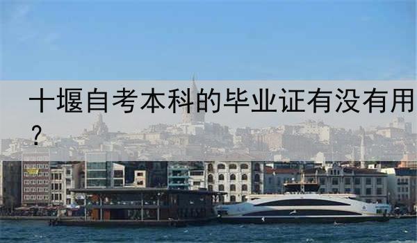 十堰自考本科的毕业证有没有用？