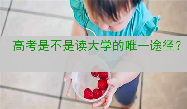 高考是不是读大学的唯一途径？