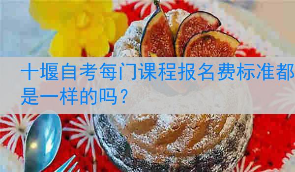 十堰自考每门课程报名费标准都是一样的吗？