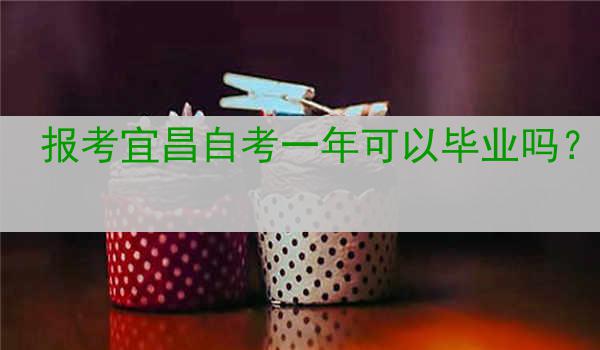 报考宜昌自考一年可以毕业吗？