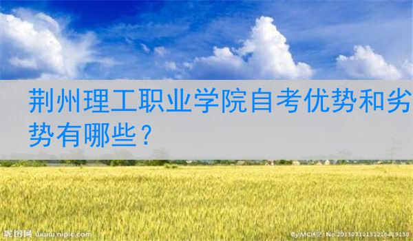 荆州理工职业学院自考优势和劣势有哪些？