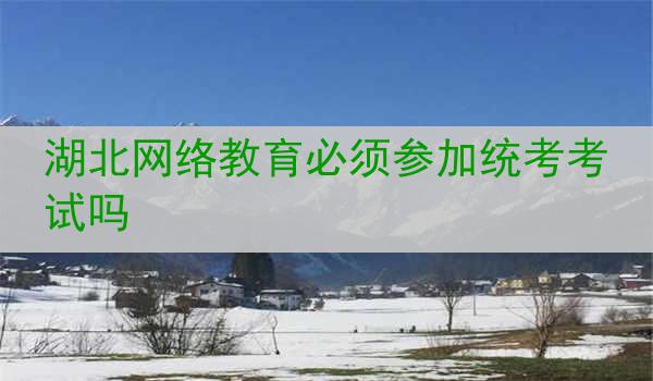 湖北网络教育必须参加统考考试吗