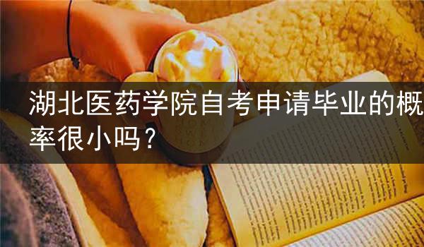 湖北医药学院自考申请毕业的概率很小吗？