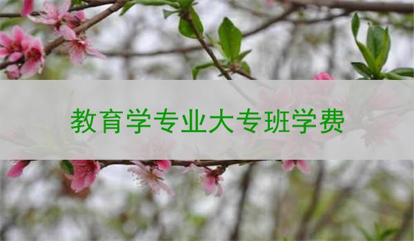 教育学专业大专班学费