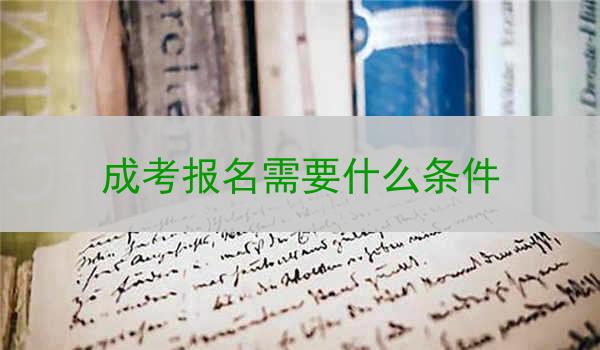 成考报名需要什么条件
