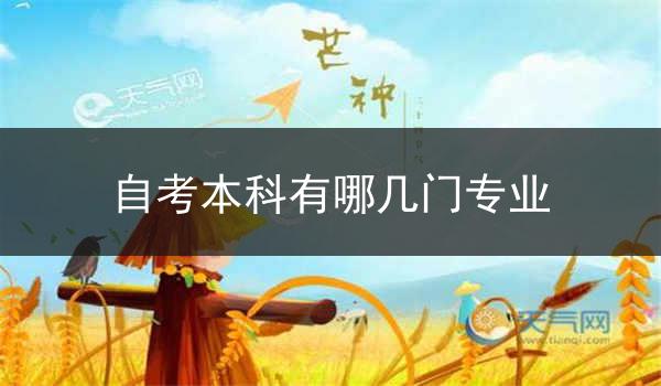 自考本科有哪几门专业