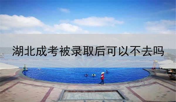 湖北成考被录取后可以不去吗