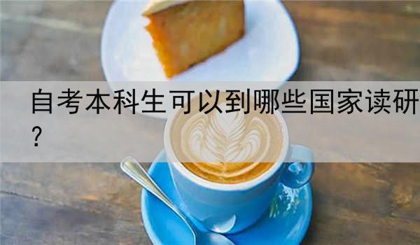 自考本科生可以到哪些国家读研？