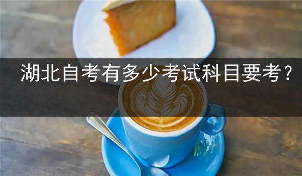 湖北自考有多少考试科目要考？