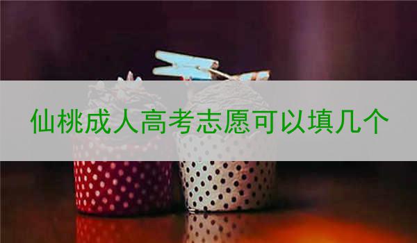 仙桃成人高考志愿可以填几个