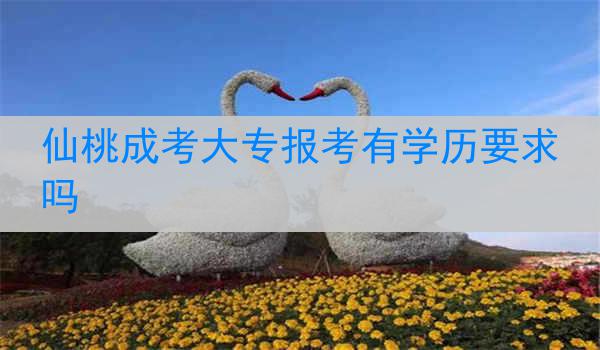 仙桃成考大专报考有学历要求吗