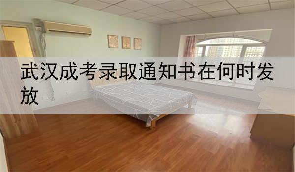 武汉成考录取通知书在何时发放