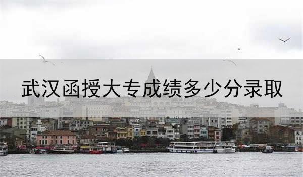 武汉函授大专成绩多少分录取