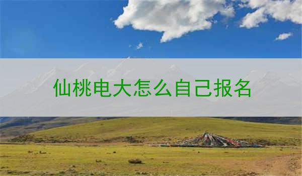 仙桃电大怎么自己报名