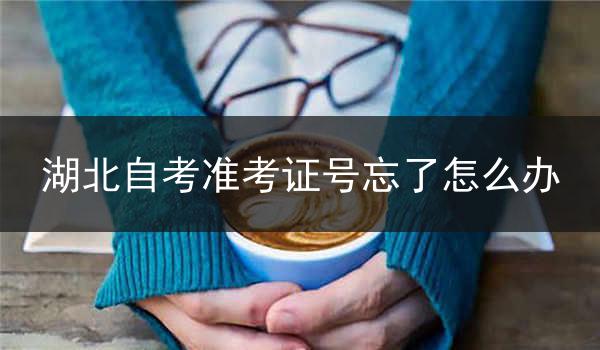 湖北自考准考证号忘了怎么办