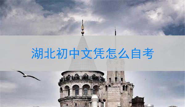 湖北初中文凭怎么自考