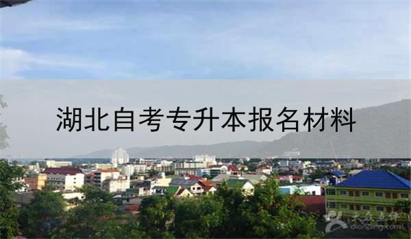 湖北自考专升本报名材料