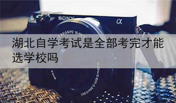 湖北自学考试是全部考完才能选学校吗