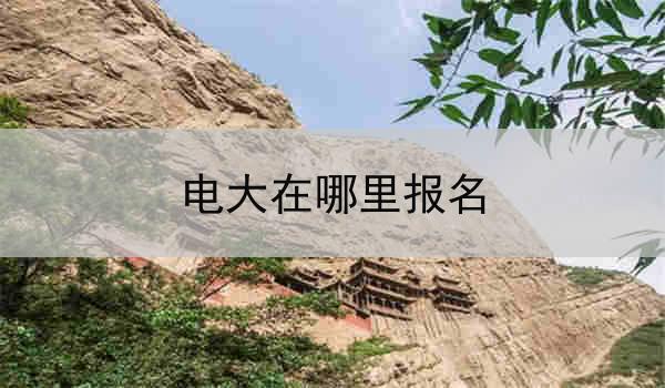 电大在哪里报名