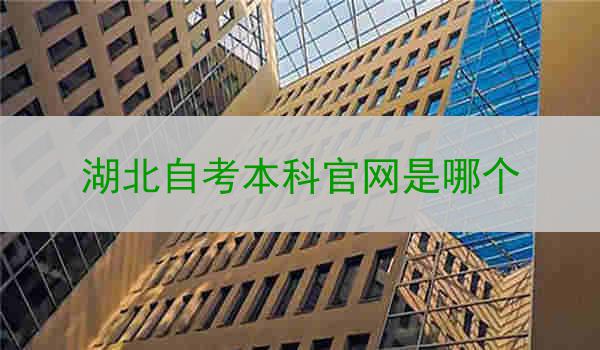 湖北自考本科官网是哪个