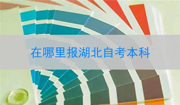 在哪里报湖北自考本科