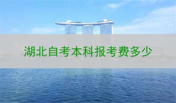 湖北自考本科报考费多少