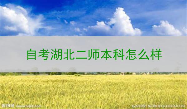 自考湖北二师本科怎么样