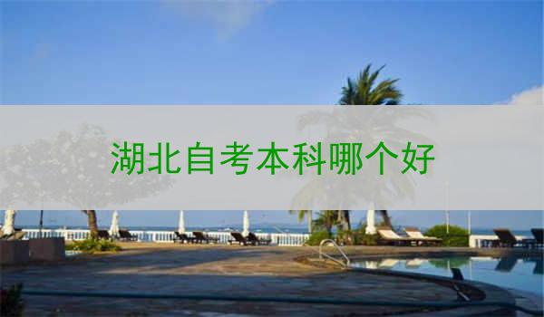 湖北自考本科哪个好