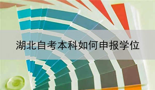 湖北自考本科如何申报学位