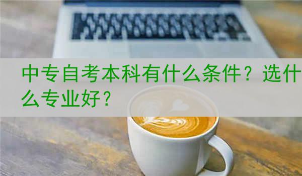 中专自考本科有什么条件？选什么专业好？