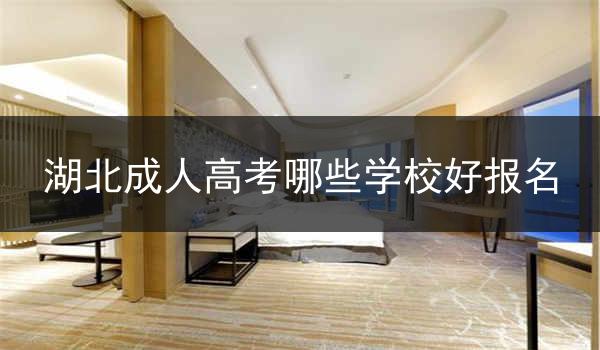 湖北成人高考哪些学校好报名