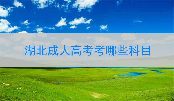 湖北成人高考考哪些科目
