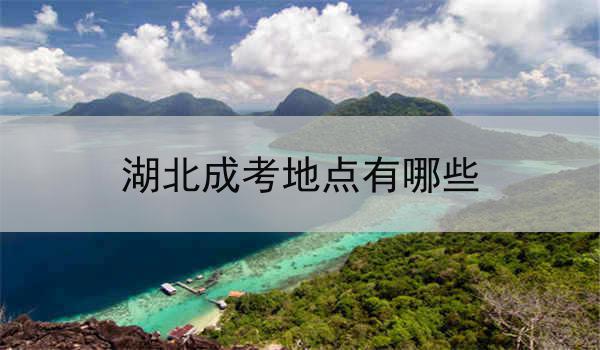 湖北成考地点有哪些