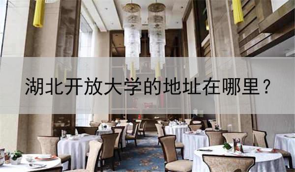 湖北开放大学的地址在哪里？