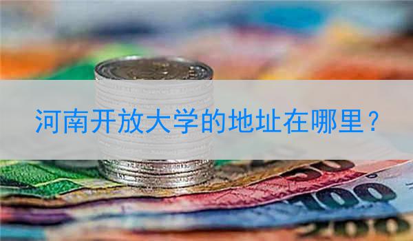 河南开放大学的地址在哪里？