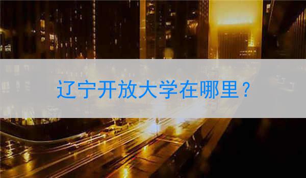 辽宁开放大学在哪里？