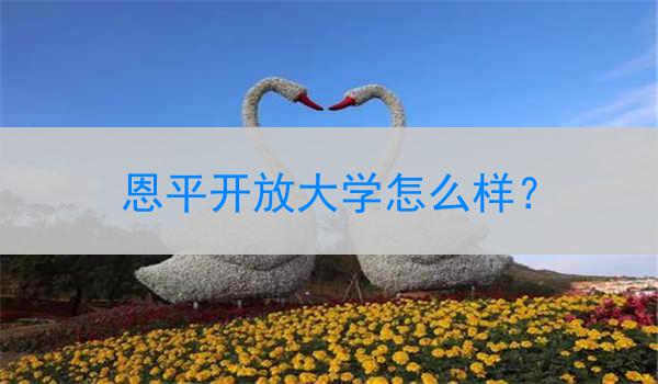 恩平开放大学怎么样？