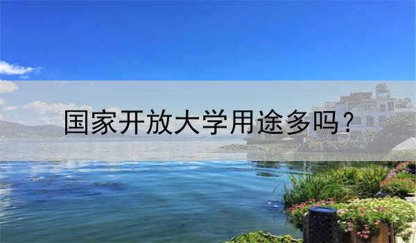 国家开放大学用途多吗？