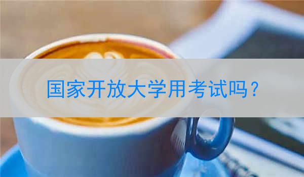 国家开放大学用考试吗？