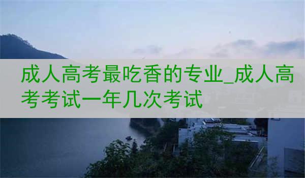 成人高考最吃香的专业_成人高考考试一年几次考试