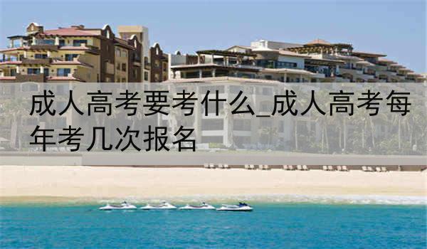成人高考要考什么_成人高考每年考几次报名