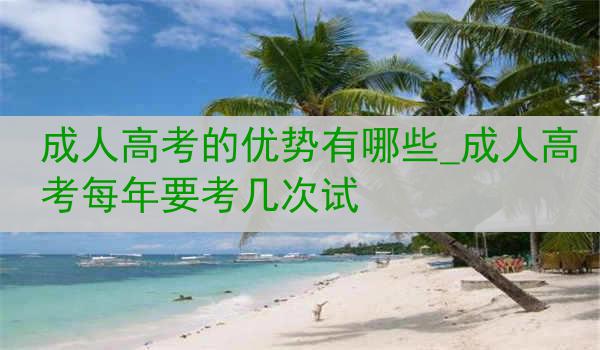 成人高考的优势有哪些_成人高考每年要考几次试