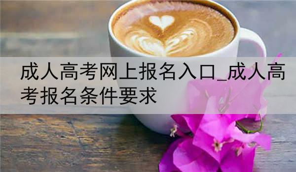 成人高考网上报名入口_成人高考报名条件要求