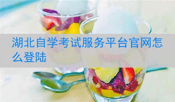 湖北自学考试服务平台官网怎么登陆