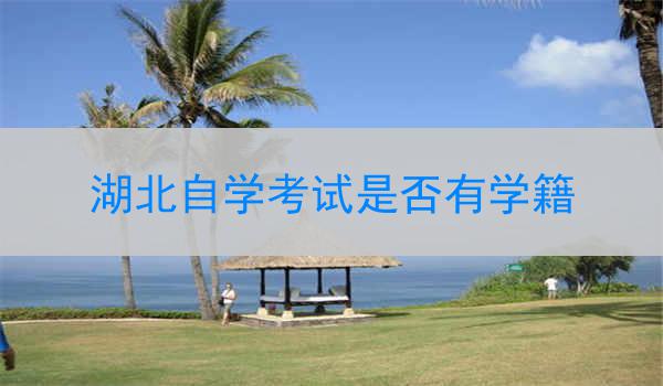 湖北自学考试是否有学籍