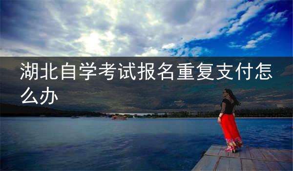 湖北自学考试报名重复支付怎么办