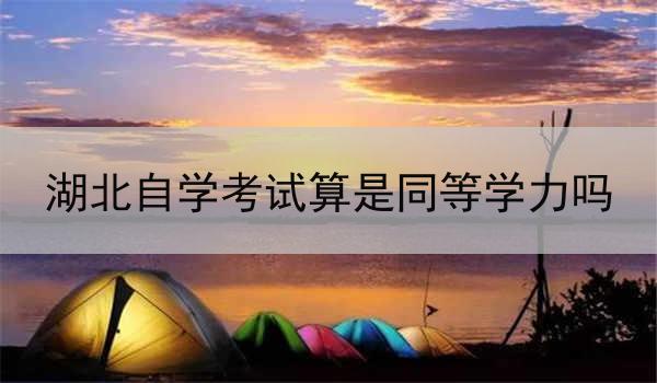 湖北自学考试算是同等学力吗